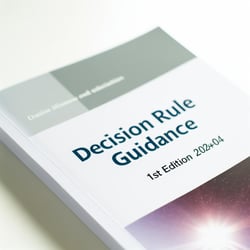 A scientific paper with the heading1st Edition 202404Decision Rule Guidance